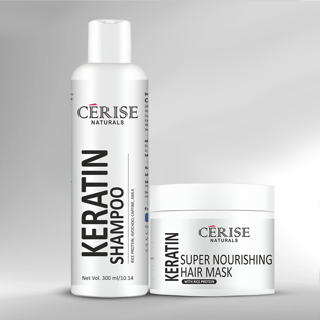 Keratin Shampoo & Hair Mask with Rice Water