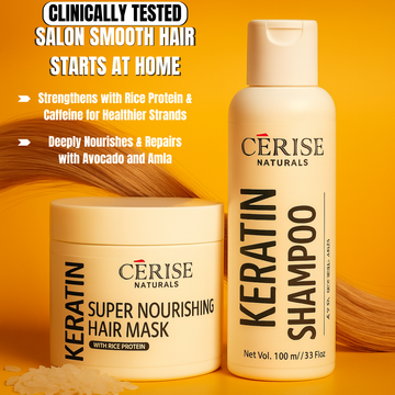 cerise naturals keratin shampoo, hair mask