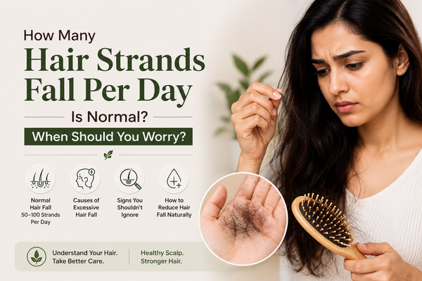 How many hair strands fall per day is normal for healthy hair