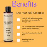 Anti-Hair Fall Serum and Anti-Hair Fall Shampoo cerisenaturals