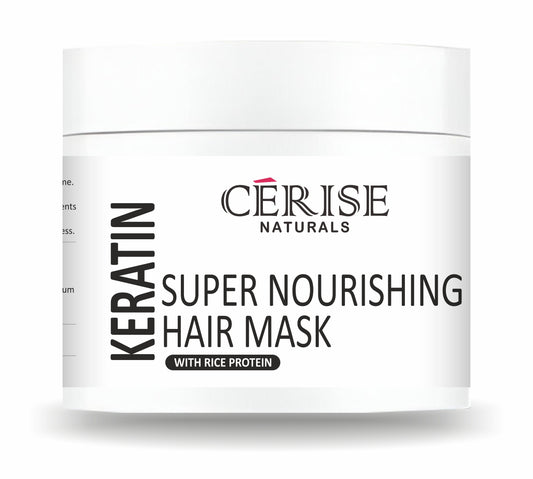 Keratin Hair Mask with Rice Protein, Argan Oil-Super Nourishing Hair Mask