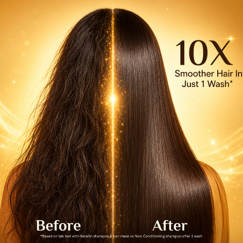 keratin shampoo with rice protein