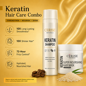 keratin hair treatment with rice protein